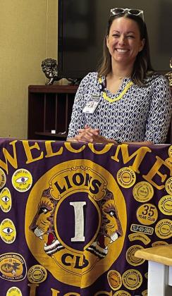 PALLIATIVE CARE Director Darbi Glassburn gave the Lions Club information on June 18 about this special type of medical care. | DON THOMPSON PHOTO