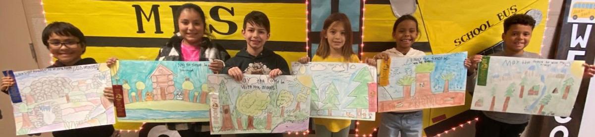 THIRD GRADE-Rene Rodriguez Garcia, Heydi Rangel, Aiden Garza, Landrie Langston, Natalie Rangel, Cyler Daniel