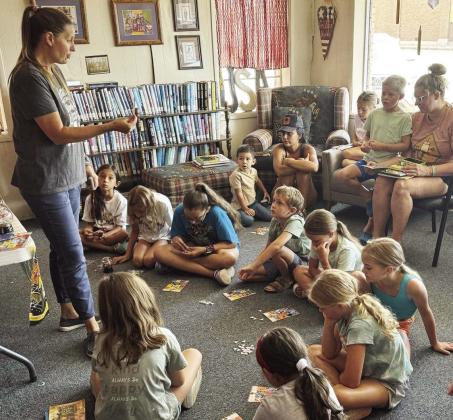 THE MAGIC OF READING program continued this past weekend at the Munday City-County Library with Librarian Amanda Burbank overseeing Saturday’s theme of “potions”, followed by games of BINGO. | COURTESY PHOTO