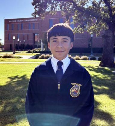 SENIOR SPANISH CREED Eder Perez placed 9th in Senior Spanish Creed at the FFA LDE Contest at Tarleton State University in Stephenville Oct. 22. | COURTESY PHOTO
