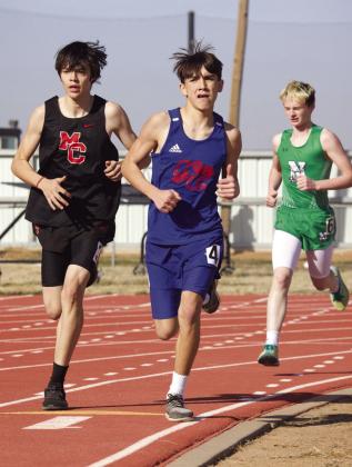KCHS Izaiah Trevino sets a fast pace in the 3200 M run | SHERI BATY PHOTO