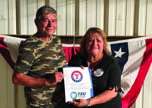 RAY LERMA WON the Texas Rangers Baseball package