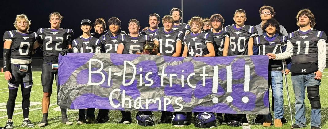 MUSTANGS RUN OVER HORNETS The Mustangs hosted the Aspermont Hornets for the 1A Division 2 Bi-District Round. Benjamin dominated the game from the opening kick and defeated Aspermont 53-8. | COURTESY PHOTO
