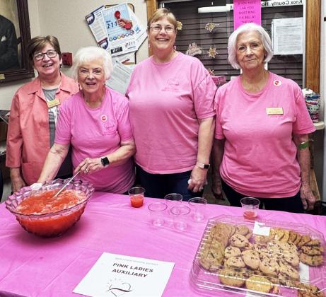 THELADIESINPINK The Knox County Hospital District Pink Ladies Auxiliary were present again at this year’s Health Fair to provide refreshments to everyone who visited. | RACHEL FARMER PHOTO