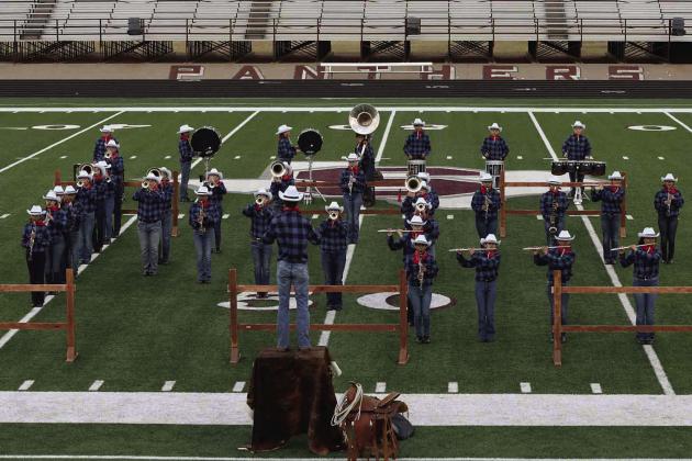 The Greyhound Pride Band performs at the Seymour Marching Festival. Sheri Baty/The Knox County News-Courier