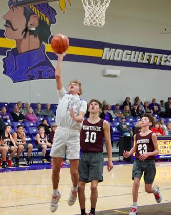 Luke Bowman with an easy layup.