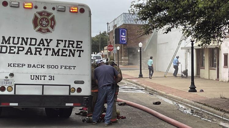 Smoke and fire on March 31 in office being remodeled