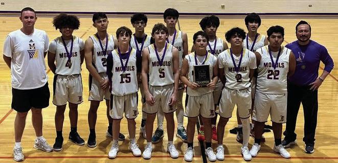 HIGH FIVE JV MOGULS BASKETBALL Congratulations to the Munday Junior Varsity Moguls and their coaches for winning the GeneThompson MemorialTournament last week. | COURTESY PHOTO