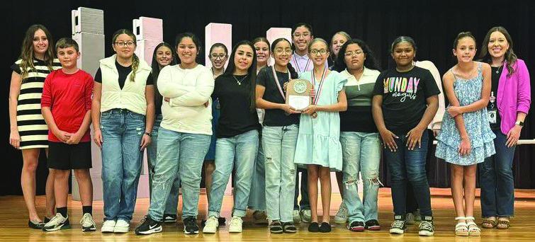 “ANY BODY FOR TEA?” Congratulations to the Munday Junior High One Act Play cast, crew, and directors on their performance of the play“Any Body For Tea? and winning District Runner Up in last week’s contest. Individual awards for All Star Cast Marcos Carmona, Amy Lewis, Ava Nunez; Honorable Mention awards Isa Andrade, Avie Lunn, Hadleigh Sanders. | COURTESY PHOTO