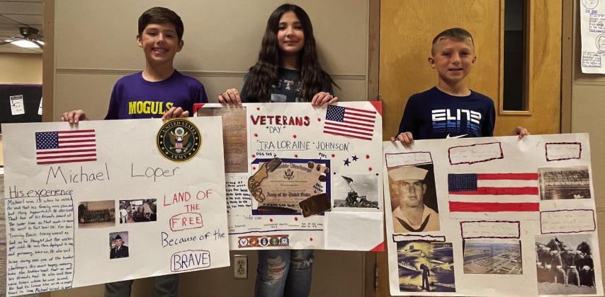 Munday Elementary—(l-r) Hudson Stephenson (1st), Addyson Johnson (2nd), Tucker Josselet (3rd).