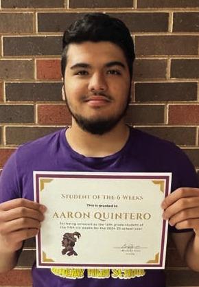 AARON QUINTERO, 12th grade