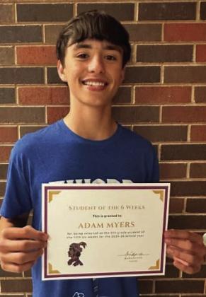 ADAM MYERS, 8th grade