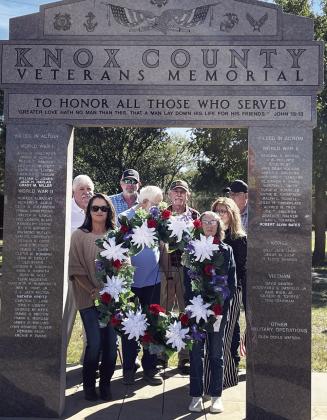 GOLD STAR FAMILY The family of this year’s special honoree, PVT. Walter William Baack received the memorial wreath. | DON THOMPSON PHOTO