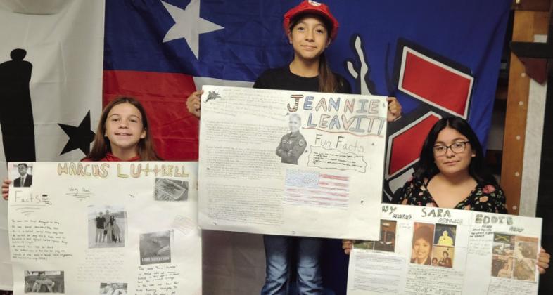 KNOX CITY WINNERS Poster contest winners are First Place Zynleigh Garcia, Second Place – Divina Moreno, and Third Place – Hadley Cayce. | COURTESY PHOTO
