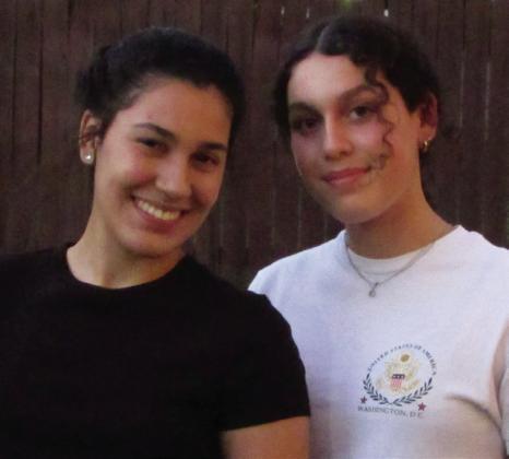 EXCHANGE STUDENTS at MCISD Ana Clara Franca Piervcci from Brazil and Caterina Matti from Italy