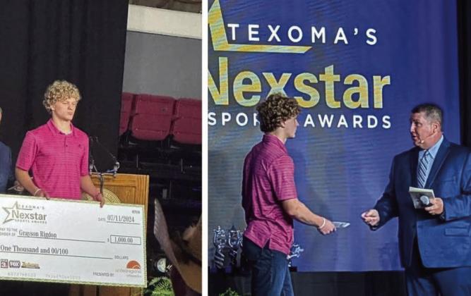 GRAYSON RIGDON Congratulations to Grayson Rigdon for being named Small School Male Athlete of the Year. | COURTESY PHOTO