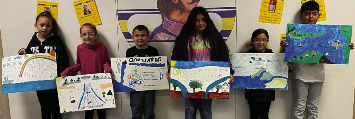 Third Grade—Natalie Garcia, Aria Albus, Parks Sanchez, Trina Fernandez, Aaliyah Armendariz, Brandon Robledo.