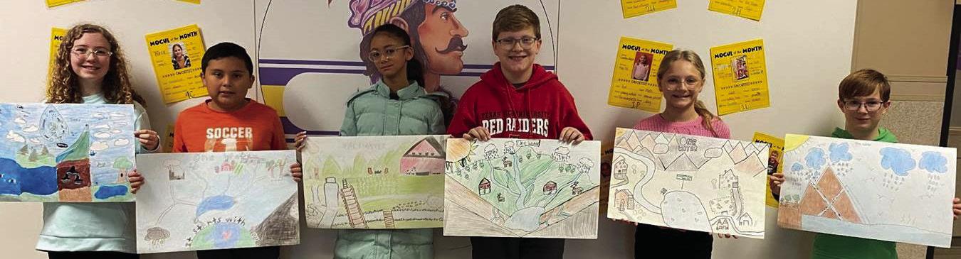 Fifth Grade—Ashlynn Young, Juan Pablo Gonzalez, Kylee Washington, Mason Murphy, Arli Josselet, Whitten Wilde.