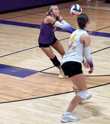 Brooke Urbanczyk plays defense.