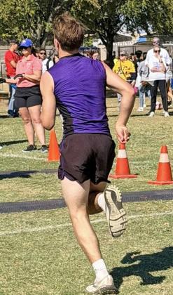 CROSS COUNTRY ATHLETES COMPETE Last week in Arlington, Benjamin’s Tom Michler ran a hard race and placed 80th with a time of 21:53.73. | RONDA MOFFETT PHOTO