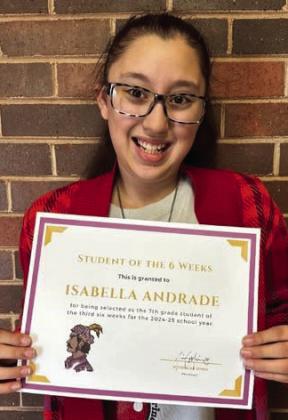 7th Grade ISABELLA ANDRADE