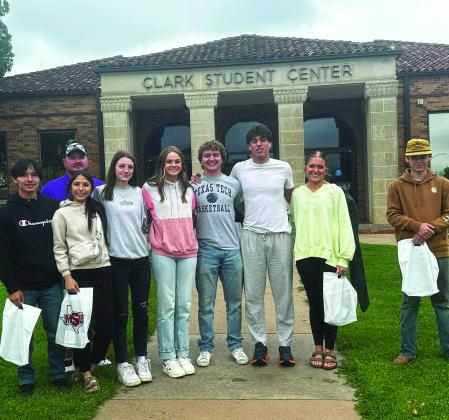 REAL WORLD LESSONS Benjamin's high school financial literacy class has been learning about the cost of college, financial aide, and scholarships. Last week they were able to tour MSU in Wichita Falls and hear about the cost to go there, the programs they offer, as well as scholarship opportunities they provide. | COURTESY PHOTO