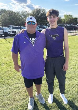 PERSONAL RECORD Benjamin’s Leon Schmidt ended his track career last week at the regional meet with a personal record of 11 ft.-6 inches, coming close to 12 ft. in the pole vault at the regional trackmeet.| COURTESYPHOTO