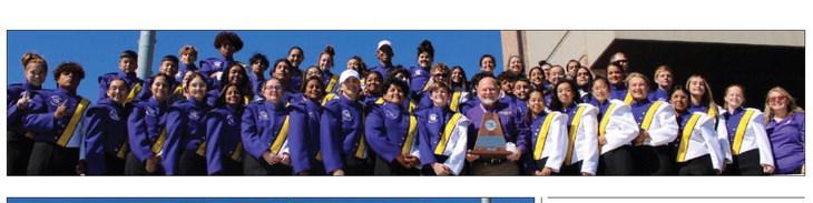 CONGRATULATIONS to the Purple Cloud Band and their directors, Lee Brossette and Kelly Gage, for earning a I rating and advancing to the UIL 1A state marching contest! | COURTESY PHOTOS