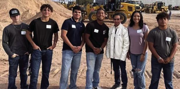 MUNDAY FFA Some members started their Feedyard Tech Certification on Tuesday. They went up to the Warren CAT dealership in Lubbock to learn how to operate Wheel Loaders and Skid Loader. |COURTESY PHOTO