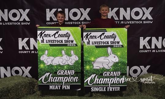 KNOX COUNTY JR. LIVESTOCK SHOW WINNERS