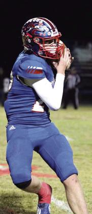 John Cross Utley with the reception and runs for the TD Sheri Baty/The Knox County News-Courier