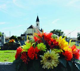 In Rhineland, Texas, ’tis the season for brightly wrapped bales and brightly shining church windows