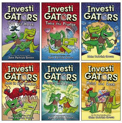 FOCUS BOOK OFTHEWEEK The InvestiGATORS series was written and illustrated by John Patrick Green. | GOODREADS PHOTO