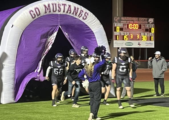 MUSTANGS WIN ON THE ROAD The #4 Benjamin Mustangs traveled to Garden City last week for their area round matchup against the Balmorhea Bears. The Mustangs came away with the win 68-16. | COURTESIY PHOTO