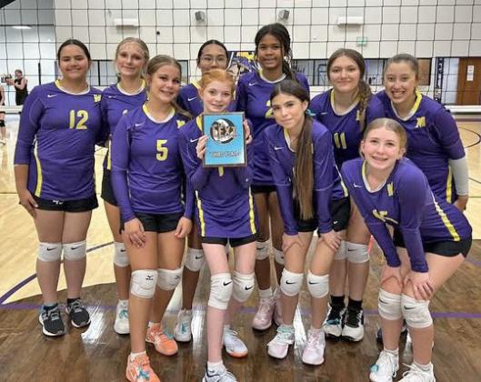 JH MOGULETTES TAKE 3RD Congratulations go to the Munday Junior High A team for placing 3rd in the fifth annual Live Like Lexi Volleyball Tournament. | COURTESY PHOTO
