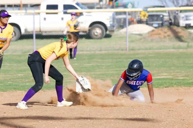 After the dust settles Naveah Martinez is safe at second