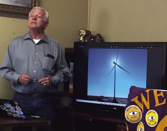 Don Thompson/The Knox County News-Courier Don Dyson at the Munday Lions Club.