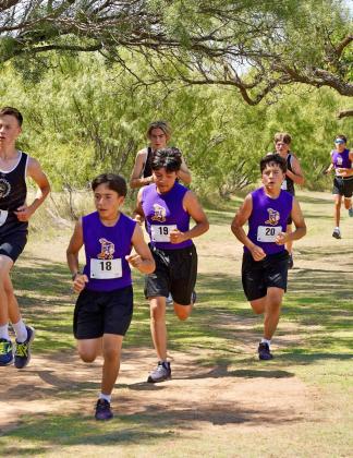 EDER PEREZ, JUAN PABLO PEREZ, EDGAR PEREZ finished in third place during the Munday Invitational cross country meet on Wednesday, Sept. 3. | LACI BOWMAN PHOTO
