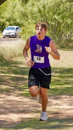 KYSON SHAHAN finished in 9th place during the Munday Invitational cross country meet on Wednesday, Sept. 3. | LACI BOWMAN PHOTO