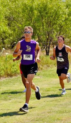 LUKE BOWMAN finished in third place during the Munday Invitational cross country meet on Wednesday, Sept. 3. | LACI BOWMAN PHOTO