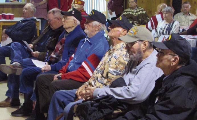 Veterans attend program. Don Thompson/The Knox County News-Courier
