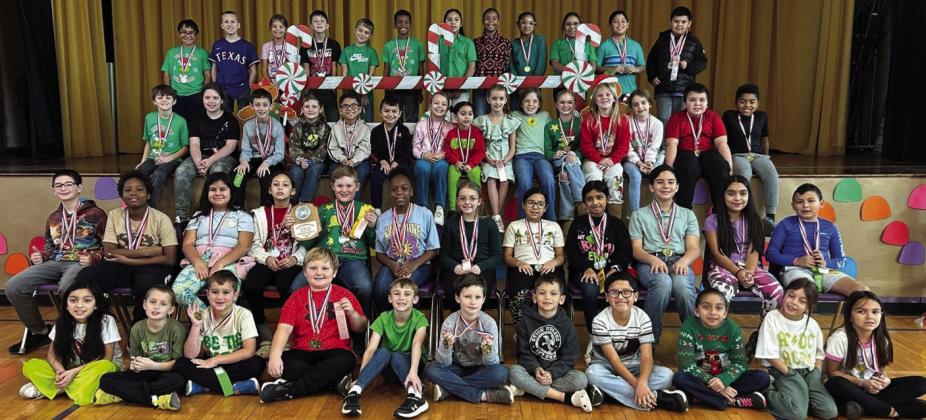 MUNDAY ELEMENTARY HOSTED THE DISTRICT 16A UIL MEET MES hosted the District 16A UIL Academic Meet competition on Dec. 11, 2024. Seven schools competed. Knox City won the meet with 623 points. Munday was the meet runner up with 447 points. Placing third was Banjamin with 320 points followed by Harrold, Crowell, Chillicothe and Northside. | COURTESY PHOTO