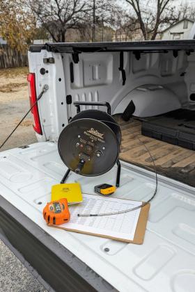 Water level meter, also known as an E-line, used by Rolling Plains Groundwater Conservation District to measure the depth-to-water in a well | COURTESY PHOTO