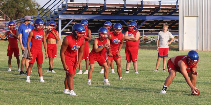 TWO-A-DAYS are well under way for the Greyhounds.