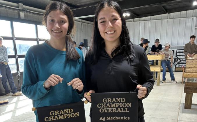 AG MECH KAMRYN PEPPER, JAYDEN BAXTER GRAND CHAMPION, GRAND CHAMPION OVERALL, METAL
