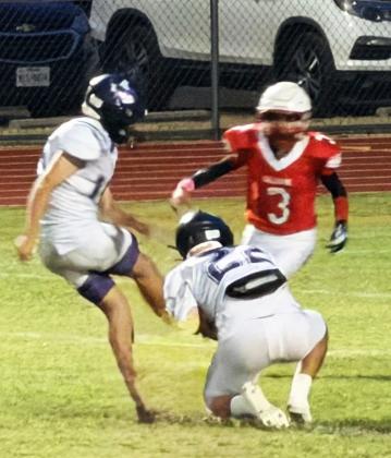 GAME 6 BRINGS HOME THE W The Mustangs dominated the game from the opening kickoff and routed the Chillicothe Eagles 73-6. The Mustangs’overall record has improved to 6-0 with a 2-0 district record. | COURTESY PHOTO