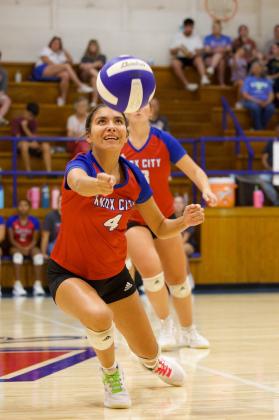 THE DIG IS IN Bailey Espinosa digs deep for the save against Post. | SHERI BATY PHOTO