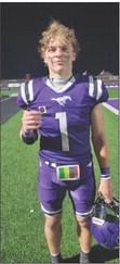 GRAYSON RIGDON JAYTON—Congratulations to another Texas 1A Fan Helmet Sticker Winner from the 20th Annual Gridiron Classic, Benjamin junior Grayson Rigdon. Great job leading your team!Readallaboutitathttps:// www.1afan.com/helmetsticker. html | COURTESY PHOTO