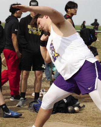 MHS Aiden Loper Shot Put Sheri Baty/The Knox County News-Courier