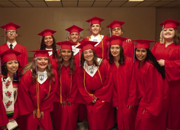 he 2023 KCHS Senior Class moments before their graduation ceremony Sheri Baty/The Knox County News-Courier